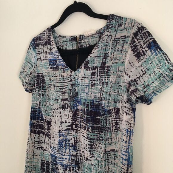 Japna geometric short sleeve dress | Size Small - Picture 5 of 6